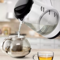 Чайник электрический стеклянный КТ-6635 - 1.7 л