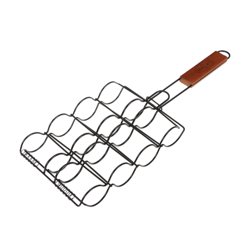 Решётка гриль для сосисок maclay, 26х17 см, нержавеющая сталь, для мангала