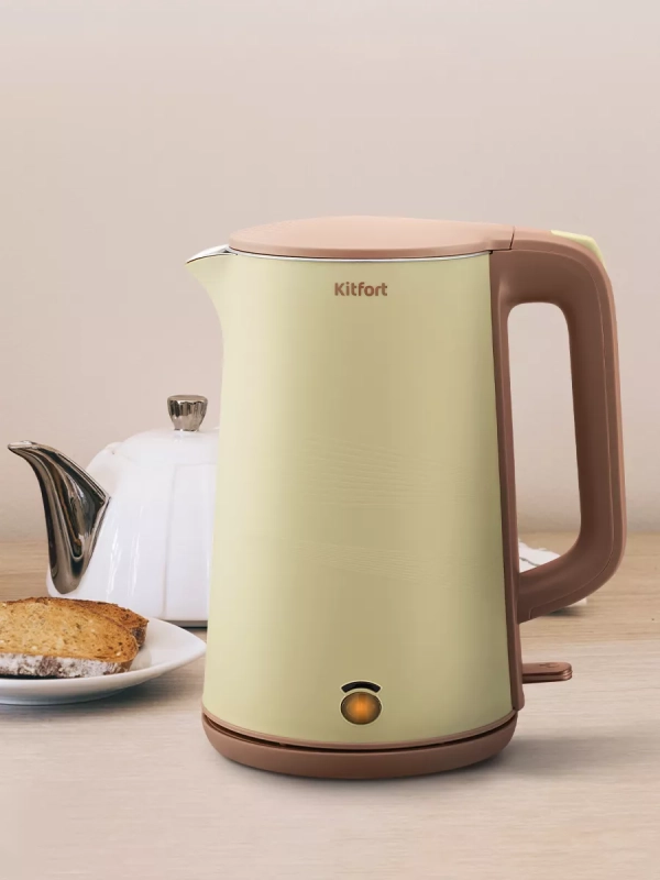 Чайник электрический металлический КТ-6688 - 1.7 л