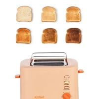 Тостер для хлеба с поддоном КТ-6214 - 980 Вт