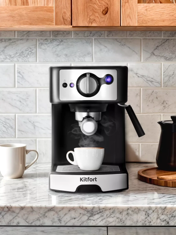 Кофеварка электрическая рожковая КТ-7195 - 1450 Вт