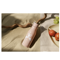 Бутылка для воды пластиковая &laquo;Фламинго&raquo;, 450 мл, цвет розовый