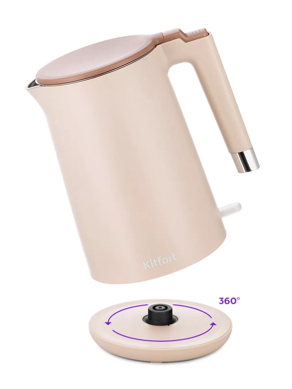 Чайник электрический металлический КТ-6662 - 1.5 л