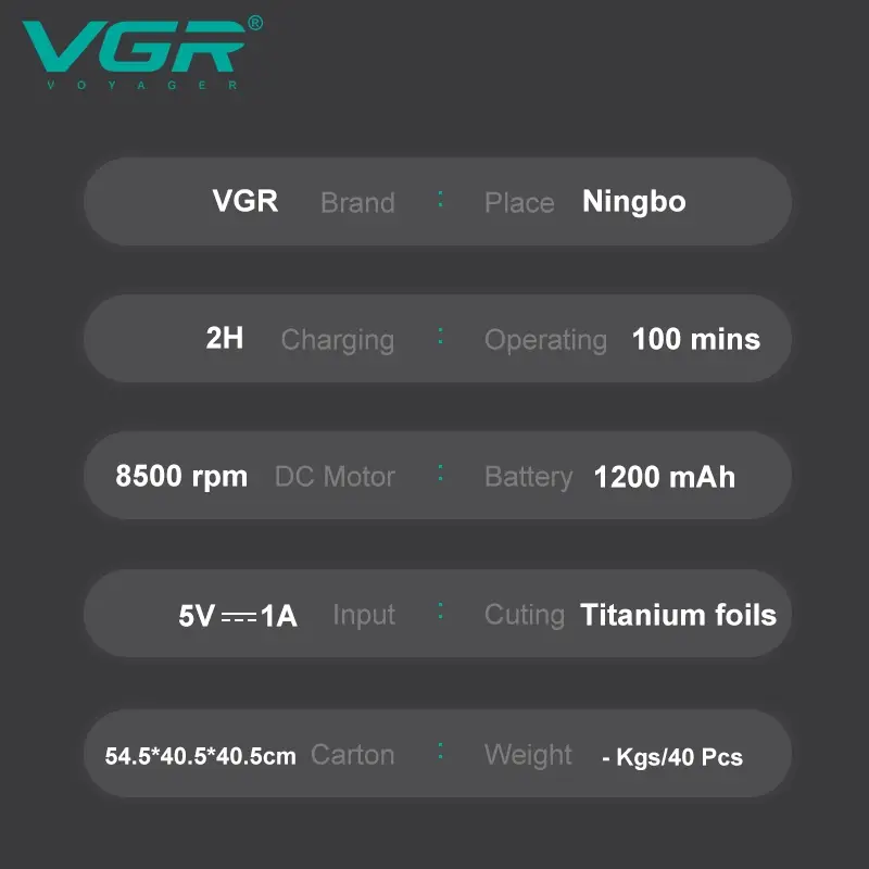 Электрическая бритва Шейвер VGR  V-336