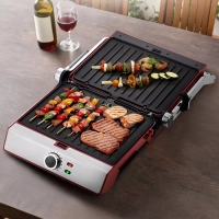 Электрогриль КТ-3629 двусторонний гриль электрический 2 в 1