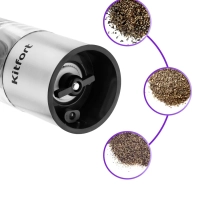 Мельница для специй электрическая для соли и перца КТ-6011