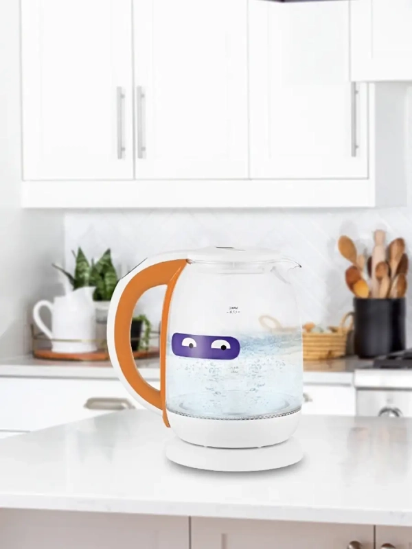 Чайник электрический стеклянный с подсветкой КТ-6140 - 1.7 л