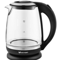 Чайник электрический стеклянный с подсветкой КТ-655 - 2 л