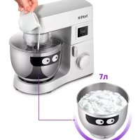 Цельнометаллический планетарный миксер кухонный КТ-3435