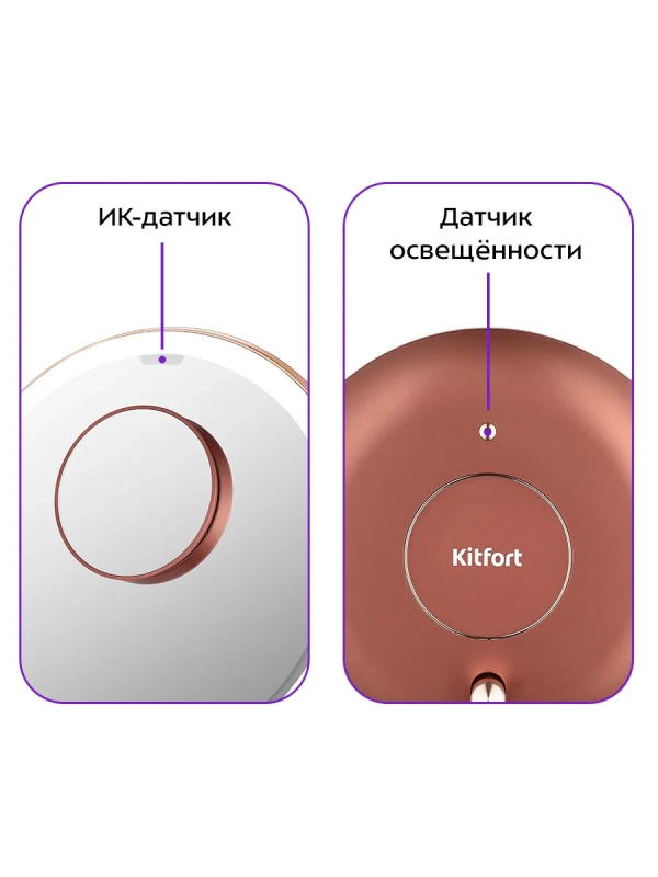 Косметическое зеркало с подсветкой и увеличением КТ-4121