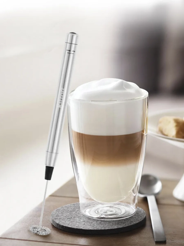 Капучинатор ручной на батарейках венчик для взбивания КТ-721