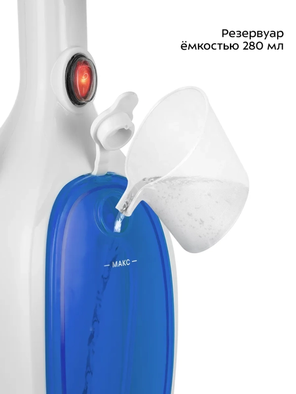 Паровая швабра с насадками КТ-1054 - 1300 Вт - 280 мл