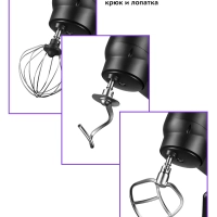 Планетарный миксер с чашей 5 литров мощный КТ-3076