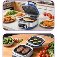 Электросковорода сковорода антипригарная КТ-6304 (3 в 1)