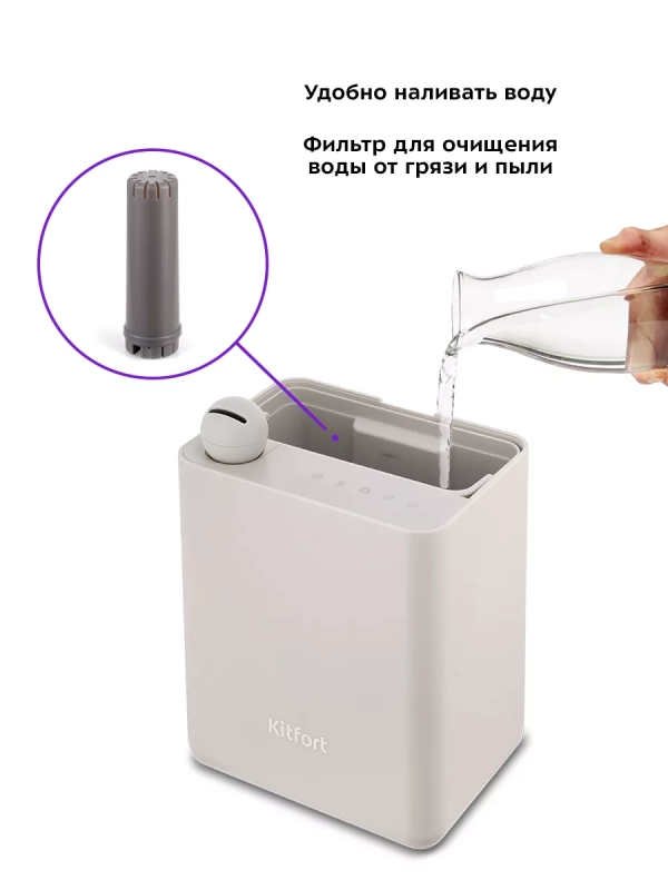 Увлажнитель воздуха для дома КТ-2890 - 95 Вт