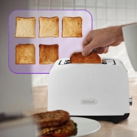 Тостер для хлеба с поддоном для крошек КТ-6408 - 750-900 Вт