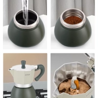 Кофеварка гейзерная для плиты КТ-7150 - 190 мл