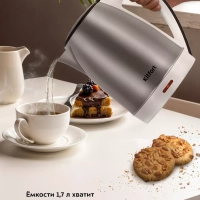 Чайник электрический металлический КТ-6654 - 1.7 л