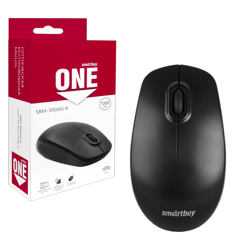 Мышь беспроводная Smartbuy ONE 300AG-K черная