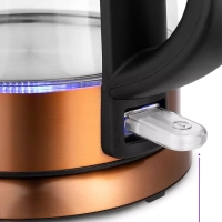 Чайник электрический стеклянный с подсветкой КТ-6659 - 1 л