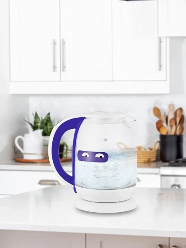 Чайник электрический стеклянный с подсветкой КТ-6140 - 1.7 л