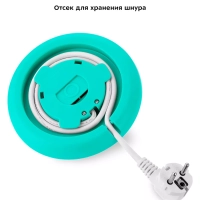 Чайник электрический металлический пластик КТ-6197 - 1.7 л