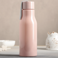 Бутылка для воды пластиковая &laquo;Фламинго&raquo;, 450 мл, цвет розовый