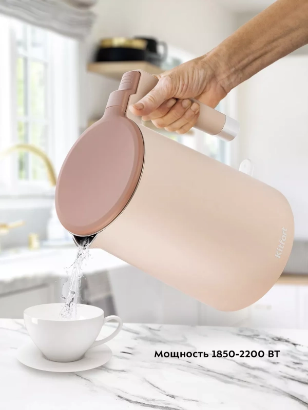 Чайник электрический металлический КТ-6662 - 1.5 л