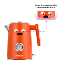 Чайник электрический металлический КТ-6144 - 1.7 л