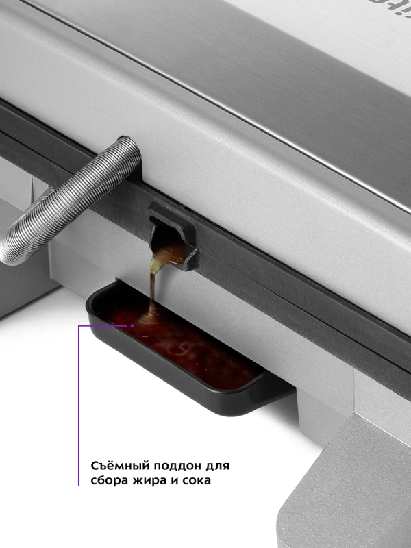 Электрогриль КТ-3621 двусторонний гриль электрический 1600Вт