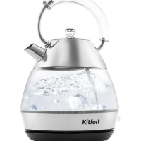 Чайник электрический стеклянный КТ-678 - 1.7 л