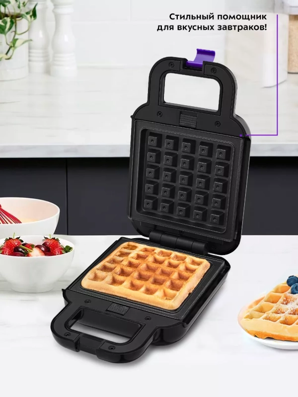 Вафельница электрическая для венских вафель КТ-3609 (3 в 1)