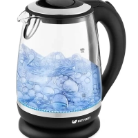 Чайник электрический стеклянный с подсветкой КТ-655 - 2 л