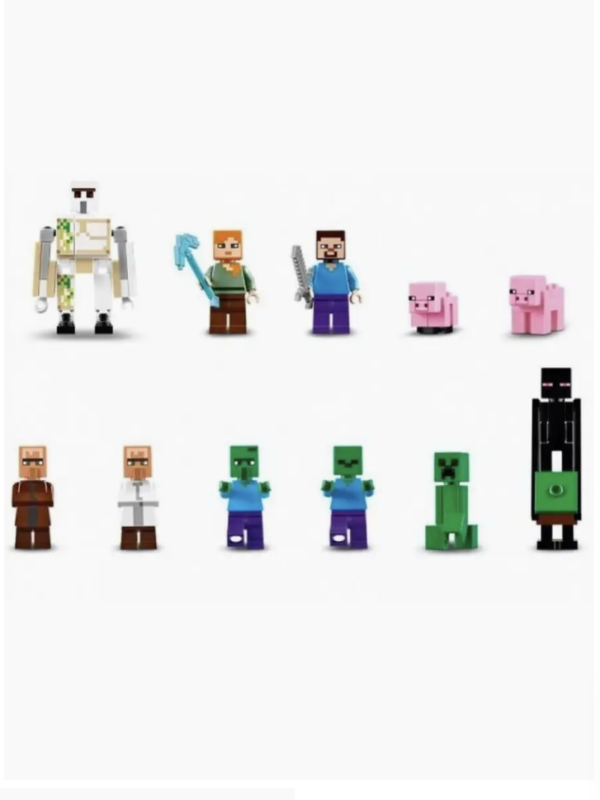 Конструктор My World Minecraft Большая деревня 1600 деталей