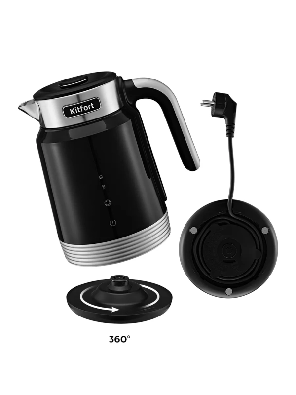 Чайник электрический металлический КТ-6648 - 1.7 л