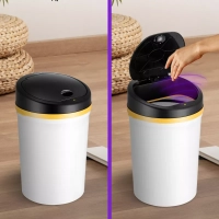 Мусорное ведро сенсорное с крышкой КТ-6020 - 9 л