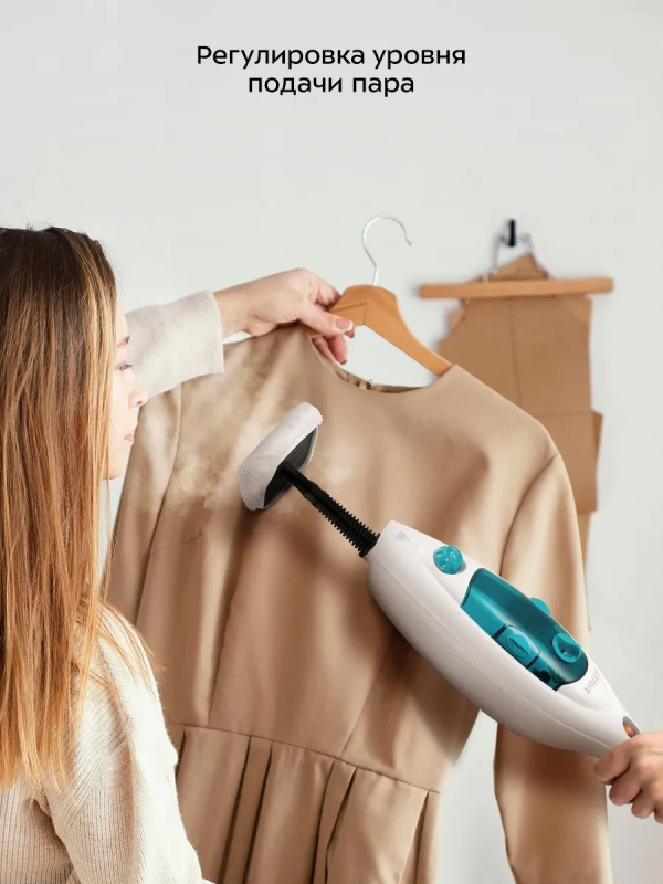 Паровая швабра и пароочиститель КТ-3908 (2 в 1) - 1300 Вт