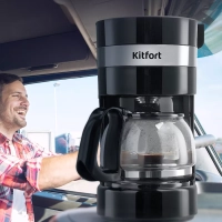 Автомобильная капельная кофеварка КТ-7415 - 170 Вт