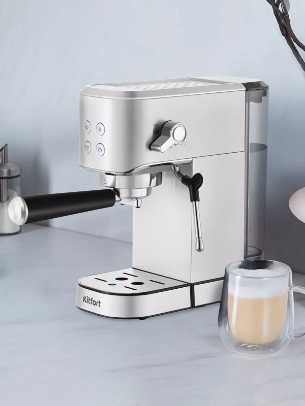 Кофеварка рожковая с капучинатором КТ-7294 - 1350 Вт