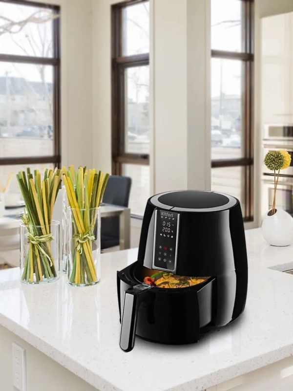 Аэрогриль со съемным поддоном КТ-2227 - 3.5 л 1500 Вт