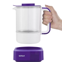 Чайник электрический стеклянный КТ-6191 - 1.3 л