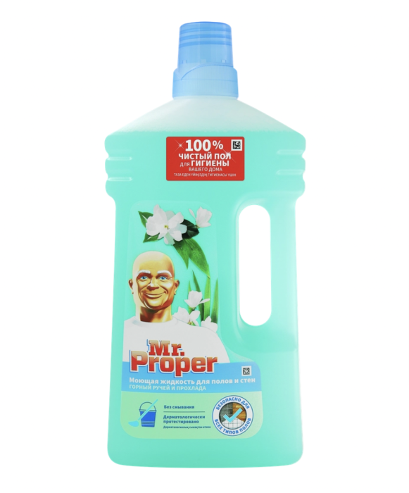 "MR.Proper " Моющая жидкость для полов и стен Горный ручей и прохлада