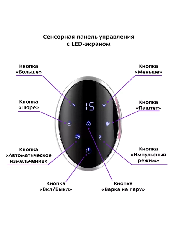 Блендер-пароварка для детей КТ-2326 - 300 Вт