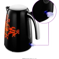 Чайник электрический металлический КТ-6719 - 1,7 л