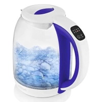 Чайник электрический стеклянный с подсветкой КТ-6140 - 1.7 л