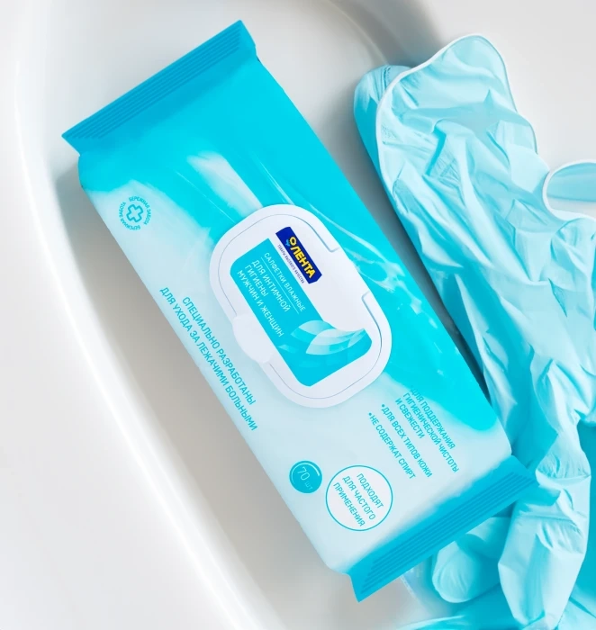 Салфетки влажные для ухода за лежачими больными ЛЕНТА, 70шт