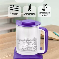 Чайник электрический стеклянный КТ-6191 - 1.3 л