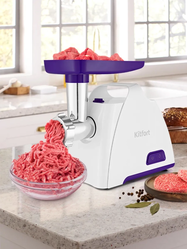 Мясорубка электрическая с насадками КТ-2112 - 1300 Вт