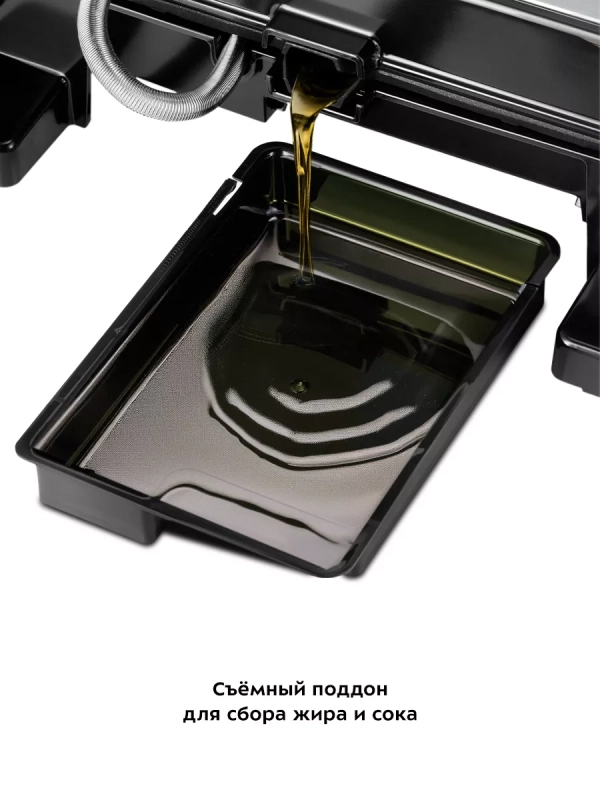 Электрогриль КТ-3664 двусторонний гриль электрический 2000Вт