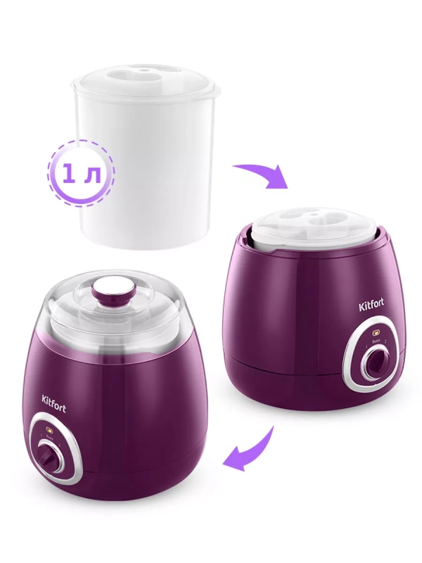 Йогуртница с баночкой электрическая КТ-6398 - 15 Вт